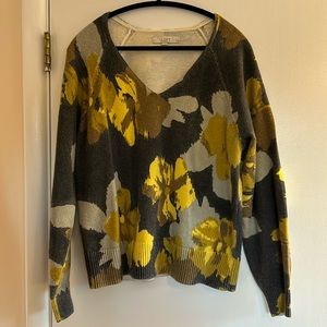 Loft - Chunky, Flowery Sweater